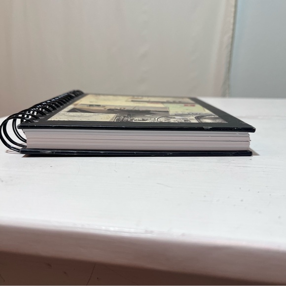 Vintage Travel Journal Spiral Notebook Markings by Susana England Nautical art - Picture 14 of 15